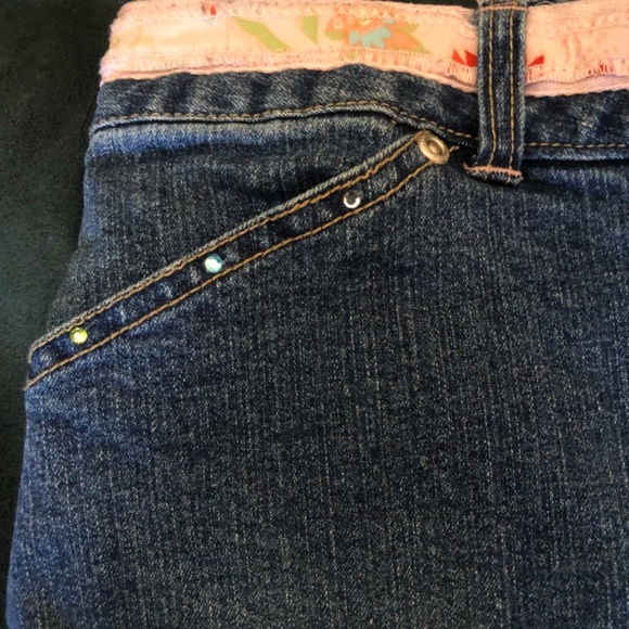 Mary Kate & Ashley Jean Skirt Ruffles Crystals - Picture 6 of 7